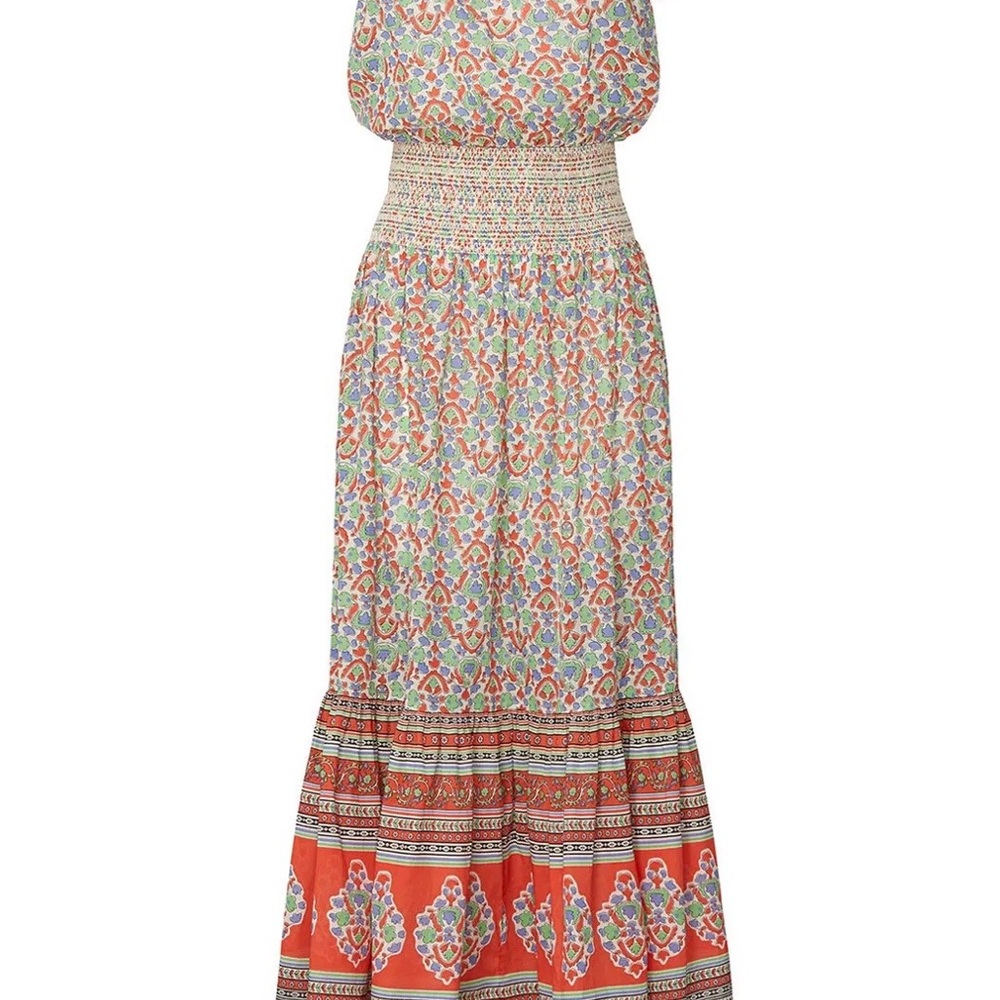 Tory Burch Legacy Paisley Smocked Sundress size M - Picture 2 of 8